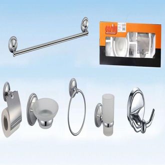 Trade Shop Trade Shop - Ba&ntilde;o 6 Accesorios De Cromo Cepillos De Dientes De Cristal De La Puerta De La Puerta De La Puerta