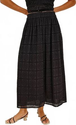 Rails Dax Maxi Skirt In Black Grid