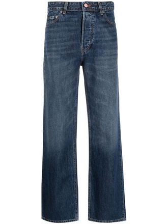 Ganni wide leg jeans - women - Organic Cotton - 30/32 - Blue
