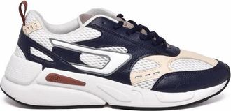 Diesel White Blue Men Polyester Serendipity Sport Sneakers