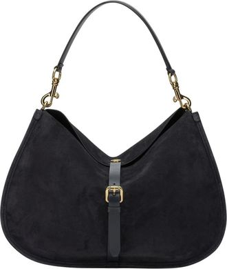 Etro Maxi Suede Pony Bag - Dames - Tassen - Zwart - Maat: ONE Size Su&egrave;de