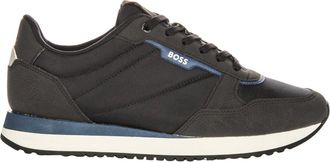 HUGO BOSS Sneakers, male, Blue, 10 UK, Mesh Trainers Navy Blue Men