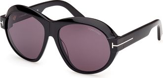 Tom Ford FT1113 INGER 01A Womens Sunglasses Black Size 59