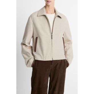 Vince Crop Cotton Jacket in Villa Stone at Nordstrom Rack, Size Xx-Small