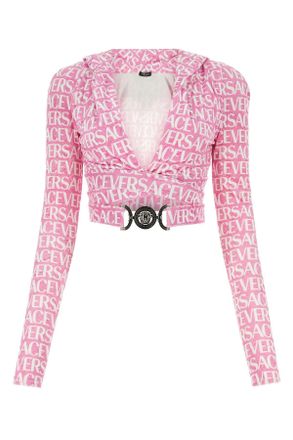 Versace Printed Chenille Top