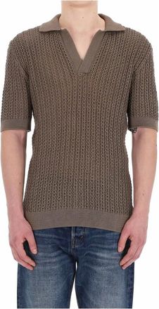 Tagliatore T-shirts en Polos Duif Grijs - Heren - Polos - Grijs - 2XL - Katoen - Tops