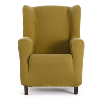 Eysa Funda de sill&oacute;n orejero biel&aacute;stica mostaza 70 - 90 cm