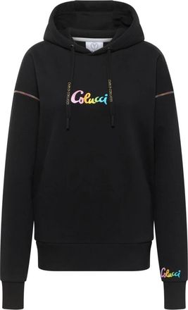 Carlo Colucci Klassieke Oversize Hoodie - Dames - Hoodies - Zwart - XS - Hoodies & sweatvesten