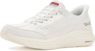 Skechers Contour Foam - Cozy Fit Hands Free Slip-Ins Womens Shoes White : 5.5 B - Medium, Rubber