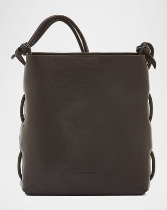 IL BISONTE Snodo Knot Leather Shoulder Bag