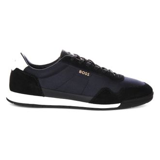 HUGO BOSS Titanium Suede Trainers - male - Boss - Sneakers - Blue - 11 UK - Shoes