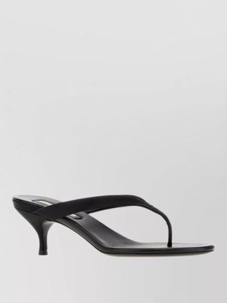 Miu Miu satin thong sandals open toe kitten heel