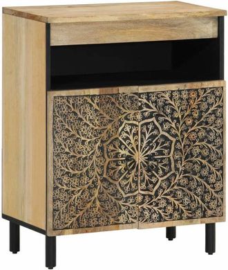 vidaXL Armario Auxiliar Madera Maciza De Mango 60x33x75 Cm Vidaxl