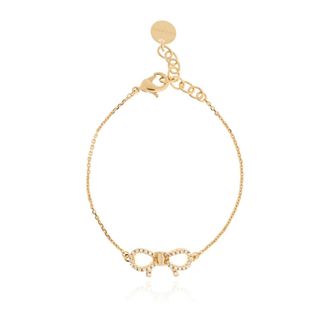 Ferragamo Bracelets, female, Yellow, Size: ONE SIZE Bracelet with Pendant and Sparkling Crystals
