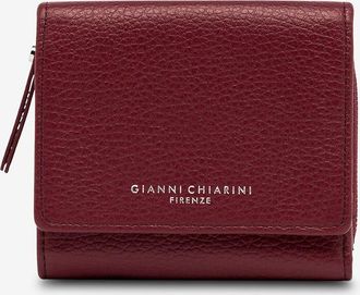 Gianni Chiarini Kleine Brieftasche aus genarbtem Leder Grain