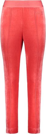 Alberta Ferretti Velvet-Effect Track Pants - Dames - Sweatpants - Oranje - S - Broeken