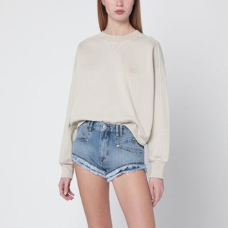 Isabel Marant Beige Crew Neck Cotton Sweatshirt