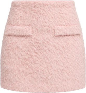Weili Zheng Minigonna in panno spazzolato - - Skirts - Donna - Rosa - S