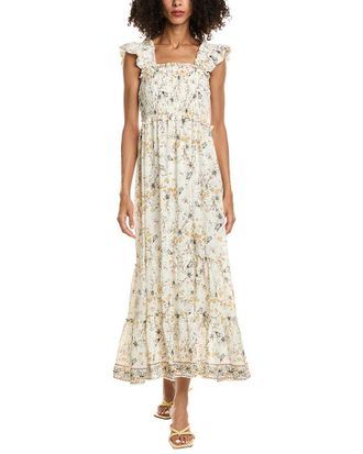 Max Studio Flutter Sleeve Maxi Dress