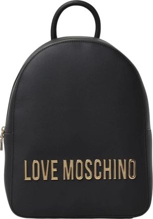 Love Moschino Rugzak met textuur- handvat aan de bovenkant en verstelbare schouderbanden - Dames - Rugzakken - Zwart - ONE Size - Tassen
