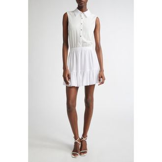 Ramy Brook Odette Mixed Media Sleeveless Minidress in Ivory at Nordstrom Rack, Size Xx-Large
