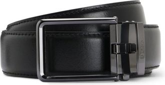 BOSS Italian leather automatic belt with logo-engraved keeper