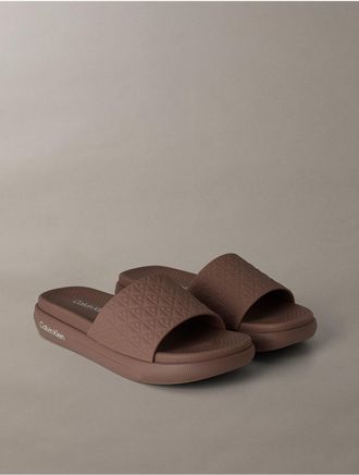 Calvin Klein Womens Womens Pereen Sandal - Brown - 10