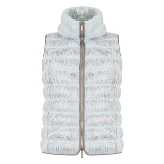 Moorer Milva Gilet met vulling - Dames - Jassen - Blauw - Maat: XS Poliester