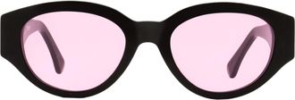 Retro Superfuture Drew Cat-Eye Acetate Sunglasses - Black