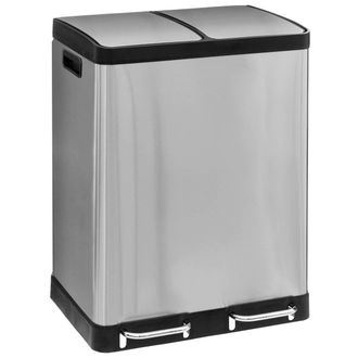 5five Simply Smart Separador De Residuos A Pedal 2x30l Ariane Acero Inoxidable - 5five