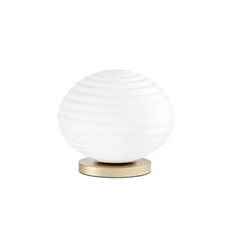 Luce-Ambiente-Design Ripple Table Lamp in Gold Metal With Glass Diffuser 32