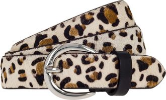 Tamaris Lederg&uuml;rtel TAMARIS, Damen, Gr. 11,5, beige, varied, Rindsleder, G&uuml;rtel Lederg&uuml;rtel, Fell-Optik