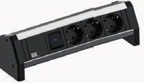 Bachmann Desk 3xcee7/3 1xschalter Bl Strom 3,0m, 339.1001