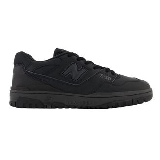 New Balance Heren BB550 Leren Trainers (Zwart)