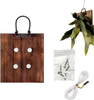 OEM Kit De Instalaci&oacute;n Para Helechos, Macetero De Pared, 16,5 X 20 Cm, Apto Para Plantas A&eacute;reas (estilo R&uacute;stico)