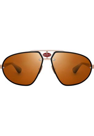 Bugatti Mens 10 63 MBK RG Sunglasses - Black - One Size