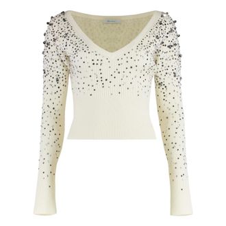 Max Mara Mujer, Jerseys, Blanco, Talla: XS