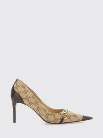 Gucci D&eacute;collet&eacute; in jacquard GG con dettaglio Morsetto e tacco a spillo