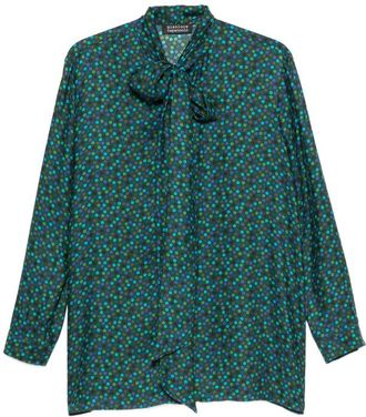 Gianluca Capannolo Katherine Polka-dot Pussy-bow Blouse
