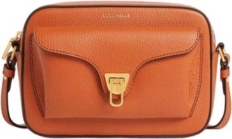 Coccinelle Beat Camera Bag - Dames - Schoudertassen - Oranje - ONE Size - Leer - Tassen