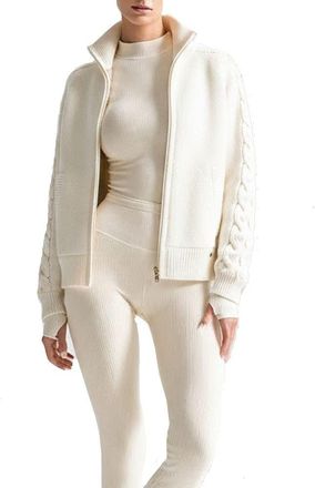 Herno Womens White Cashmere Cardigan Clothing