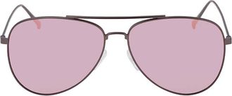 Guess GG1142 Pink Pilot Ladies Sunglasses GG1142 09Z 56