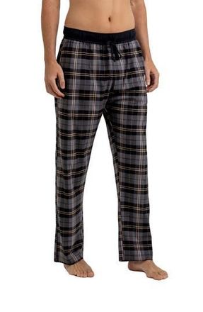 Rainforest Brushed Plaid Flannel Lounge Pants in Charcoal/black at Nordstrom Rack, Size X-Large