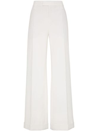 Brunello Cucinelli Pantaloni svasati - Bianco