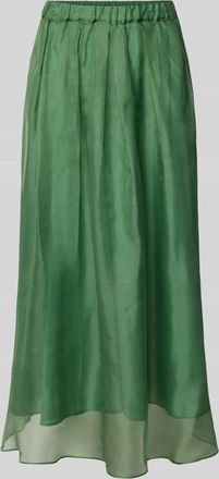 Max Mara Ausgestellt Maxi-Rock aus reiner Seide Modell VISINO in Gruen, Gr&ouml;&szlig;e 40