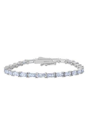 Crislu Cubic Zirconia Tennis Bracelet in Silver at Nordstrom, Size 7