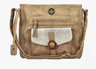 Rieker H1362-62 Womens Handbag Beige Textile - One Size