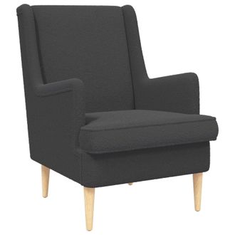 vidaXL Sill&oacute;n Gris Oscuro Boucl&eacute; Vidaxl