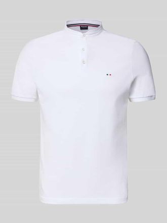Daniel Hechter Regular Fit Poloshirt mit Stehkragen in Beige, Gr&ouml;&szlig;e XXXL