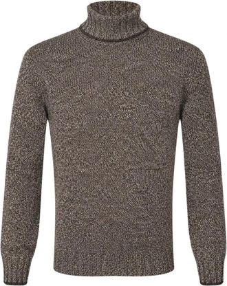 Gran Sasso Dolcevita in Super Geelong - - Knitwear - Uomo - Marrone - S